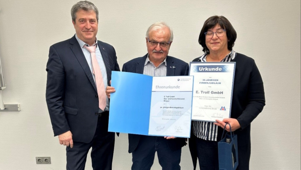 30jähriges Betriebsjubiläum E. Troll GmbH